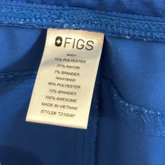 Figs Kade Cargo Scrub Pants Royal Blue Small Petite - Picture 5 of 9